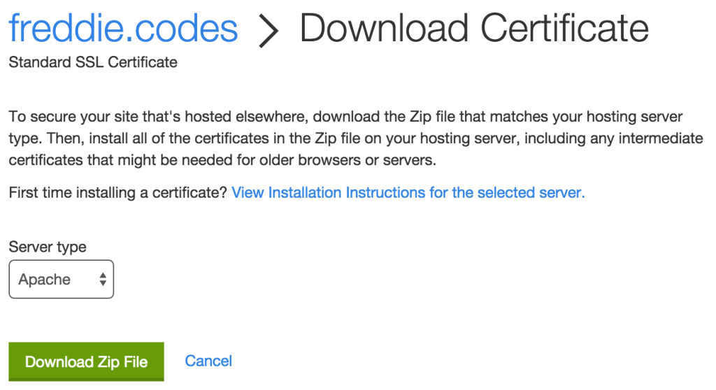 GoDaddy-download-certificate
