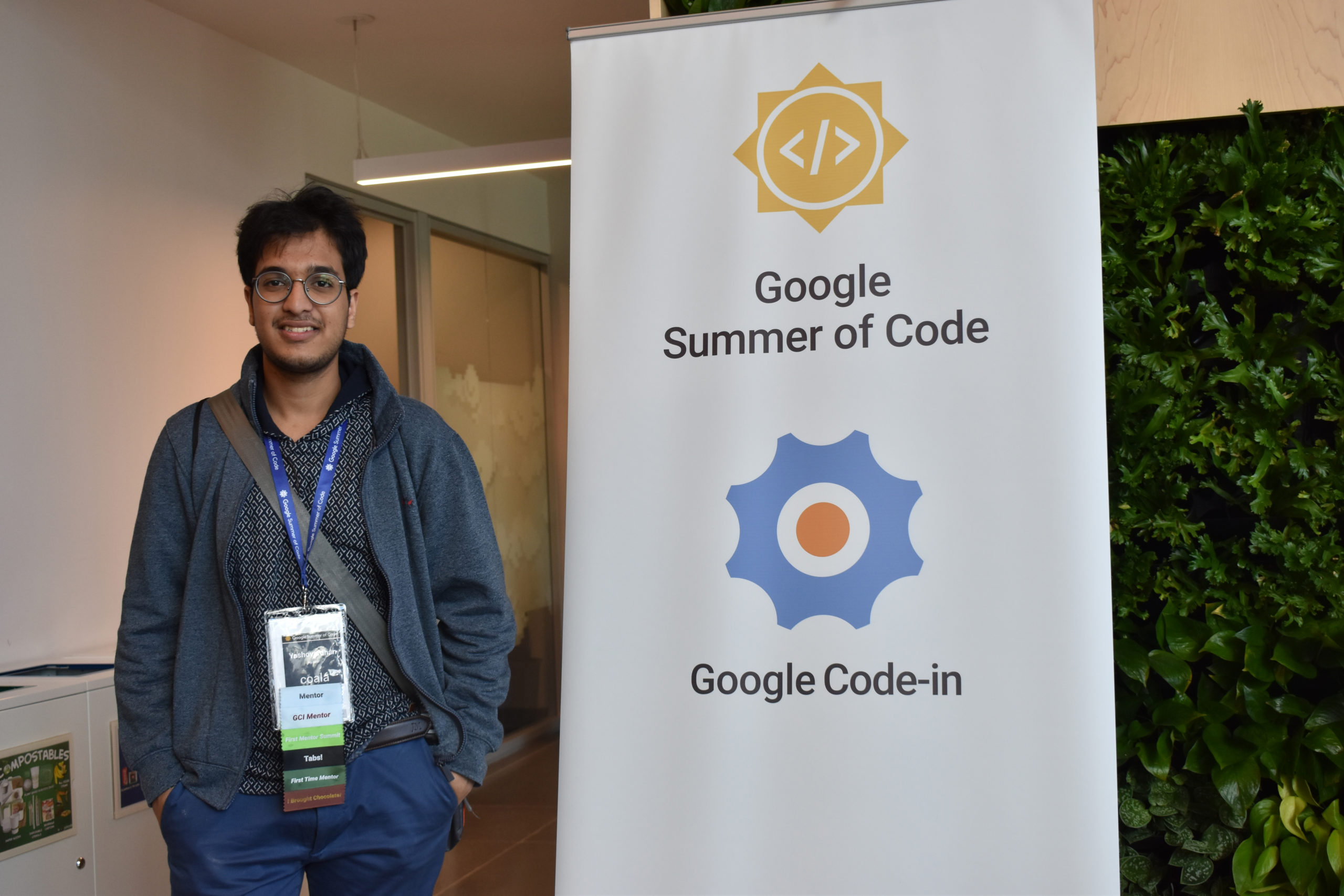 At the Google Summer of Code Mentor's Summit in Sunnyvale, California